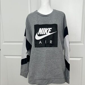 Nike Air Gray and Black Sweatshirt